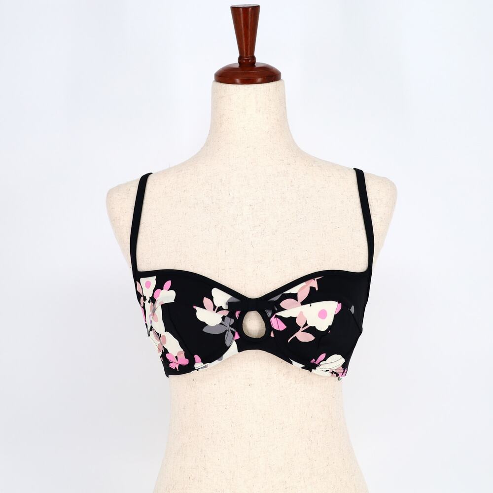 Kate Spade New York Floral Posey Grove Underwire Swimwear Bikini Top Size S